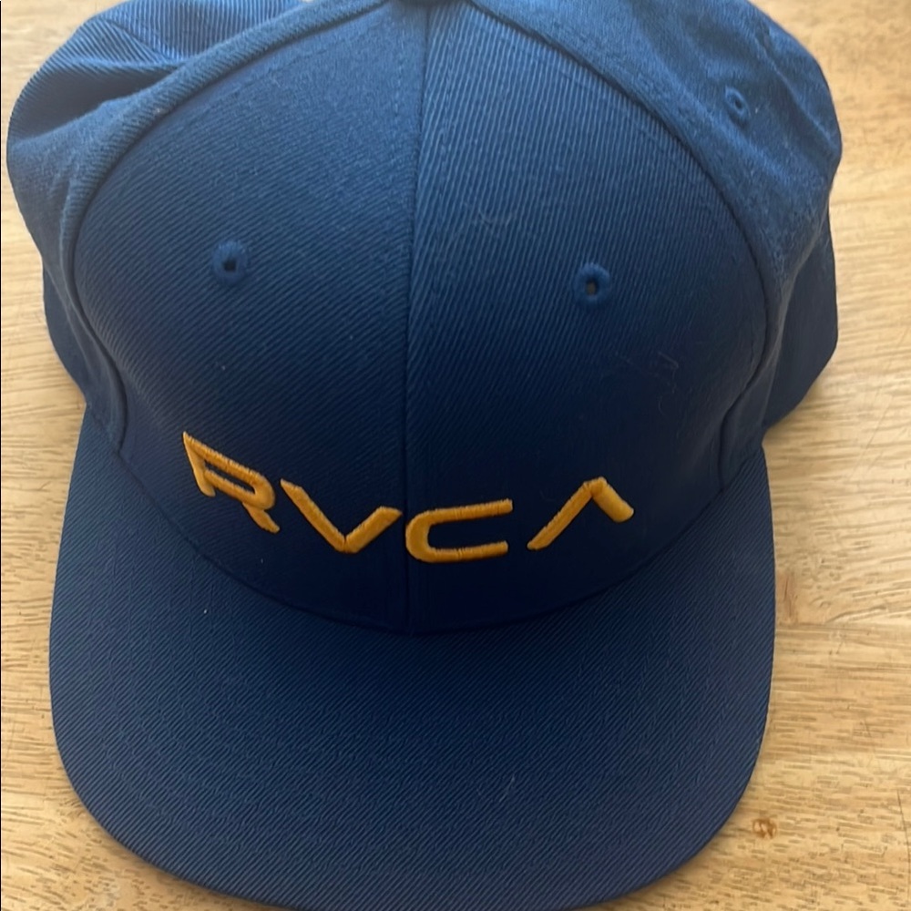RVCA Navy and Gold Baseball Cap